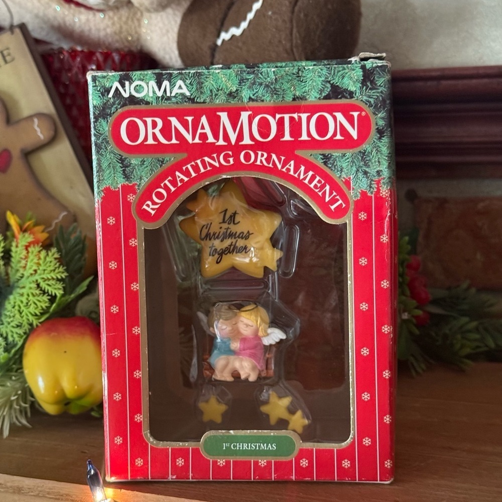 Vintage 1989 NOMA Ornamotion Rotating Ornament New in box